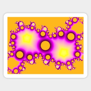 Yellow Flare Fractal Sticker